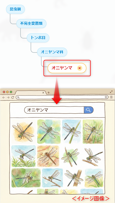 画像検索の図